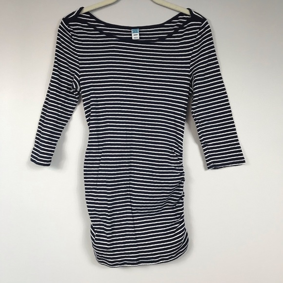 Old Navy Tops - Old navy maternity navy white stripes 3/4 sleeve M